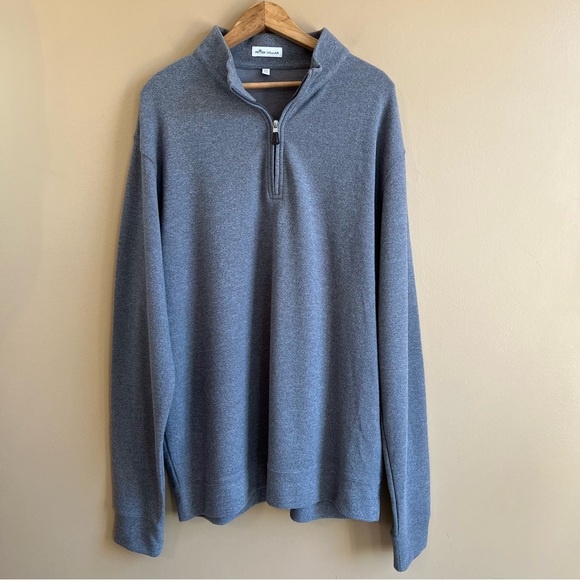 Peter Millar Other - PETER MILLAR men’s gray pullover sweater size XXL 1/4 zip